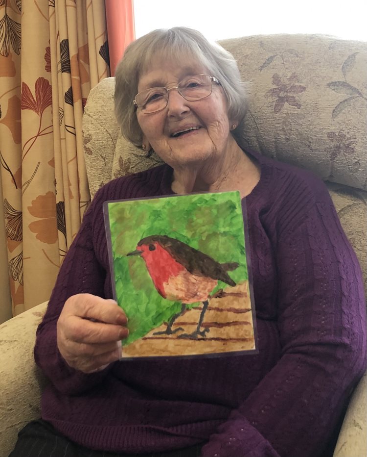 Down to a fine art - St Ives care home resident wins local competition